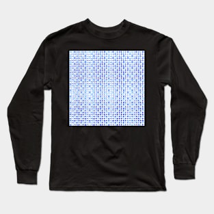 Blue dots geometric design Long Sleeve T-Shirt